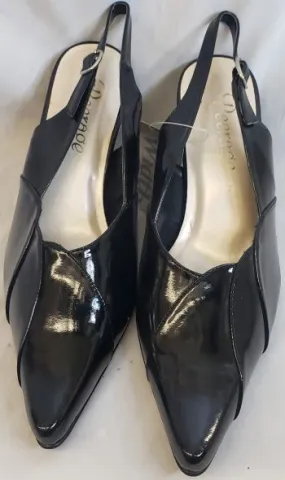 3" Abha -- Women's Sling Back Dress Shoe -- Black Patent
