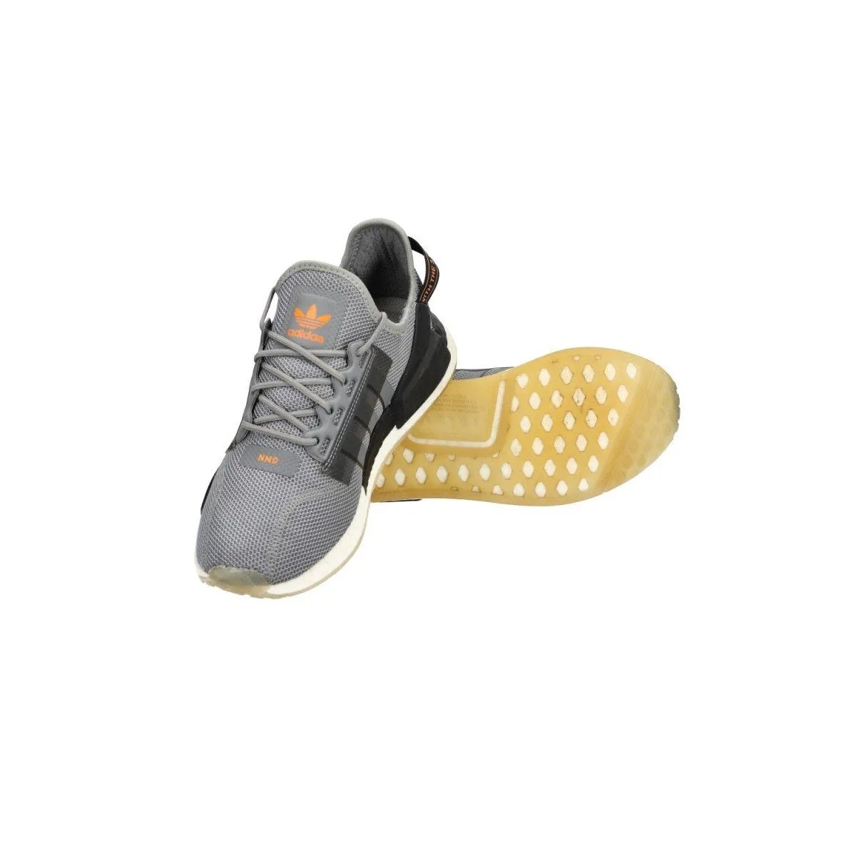 Adidas Nmd R1 V2 Sport Shoes Fabric Grey Colour For Men