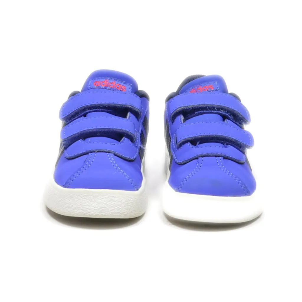 Adidas Vl Court Crawlers Leather Blue Colour For Kids