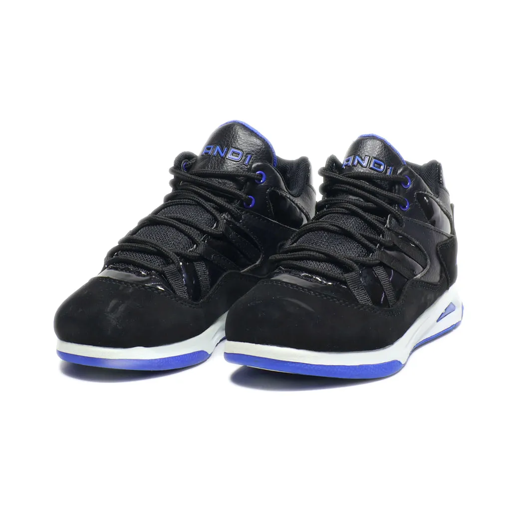 And 1 Sport Shoes Leather Black Colour For Kids