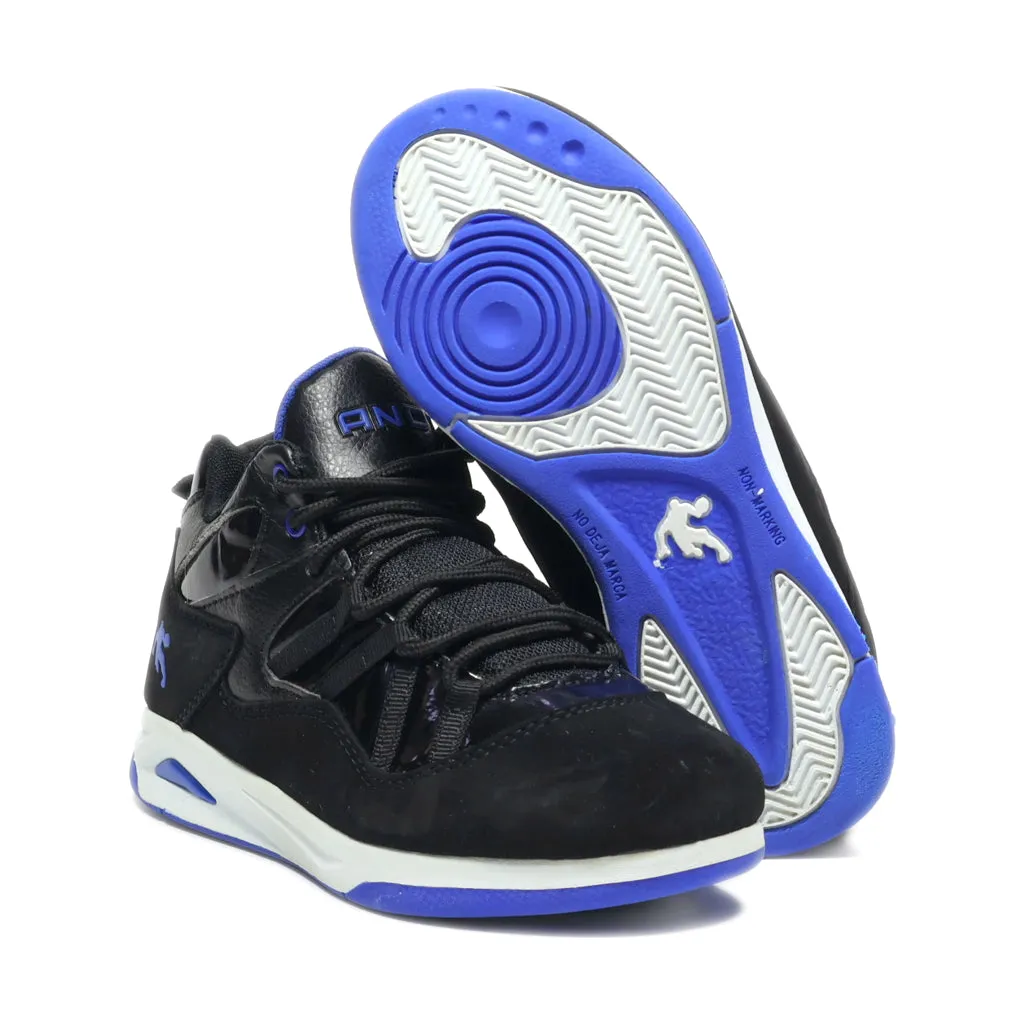 And 1 Sport Shoes Leather Black Colour For Kids