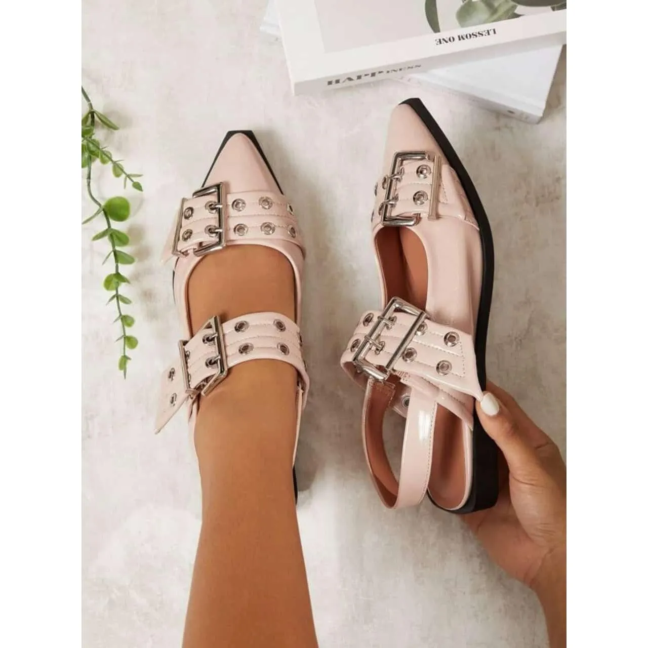 Ankle Buckle Strap Lightweight Soft Sole Shoes