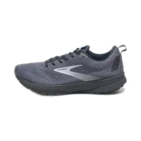 Brooks Revel 4 Sport Shoes Fabric Grey Colour For Men