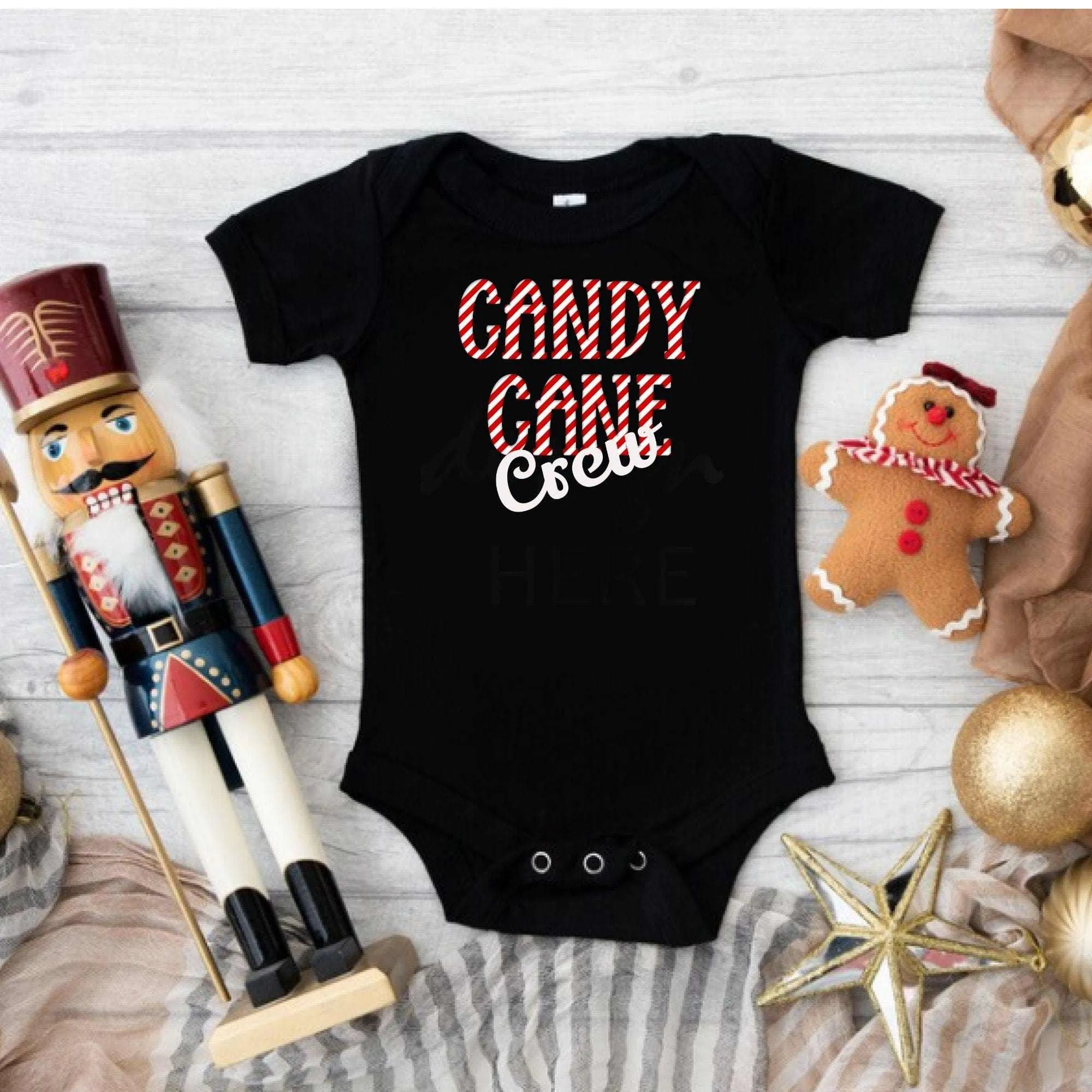 Christmas Candy Cane Crew Matching Family Shirts