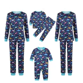 Christmas Dino Rain Family Matching Pajama Set