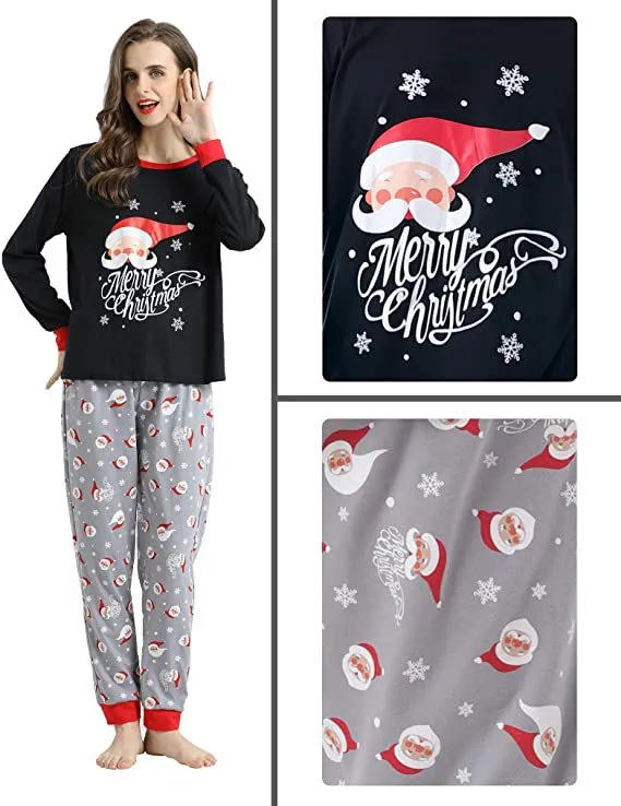 Christmas Pajamas Matching Family  Clothes Cartoon  Printed  Mother Daughter Pajama Set Homewear Kids Sleepwear