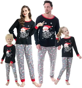 Christmas Pajamas Matching Family  Clothes Cartoon  Printed  Mother Daughter Pajama Set Homewear Kids Sleepwear