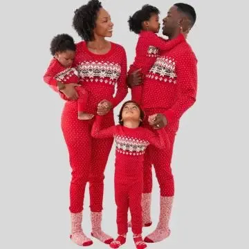Christmas Printed Parent-Child Pajama Set for Christmas