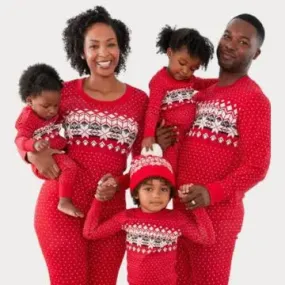 Christmas Printed Parent-Child Pajama Set for Christmas