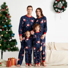 Christmas Santa Patterned Family Matching Pajamas Set