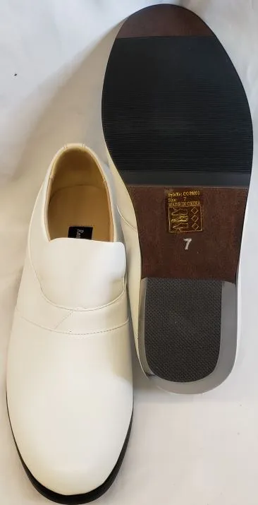 Cormac -- Men's Cuban Heel Slip On Dress Shoe  -- White