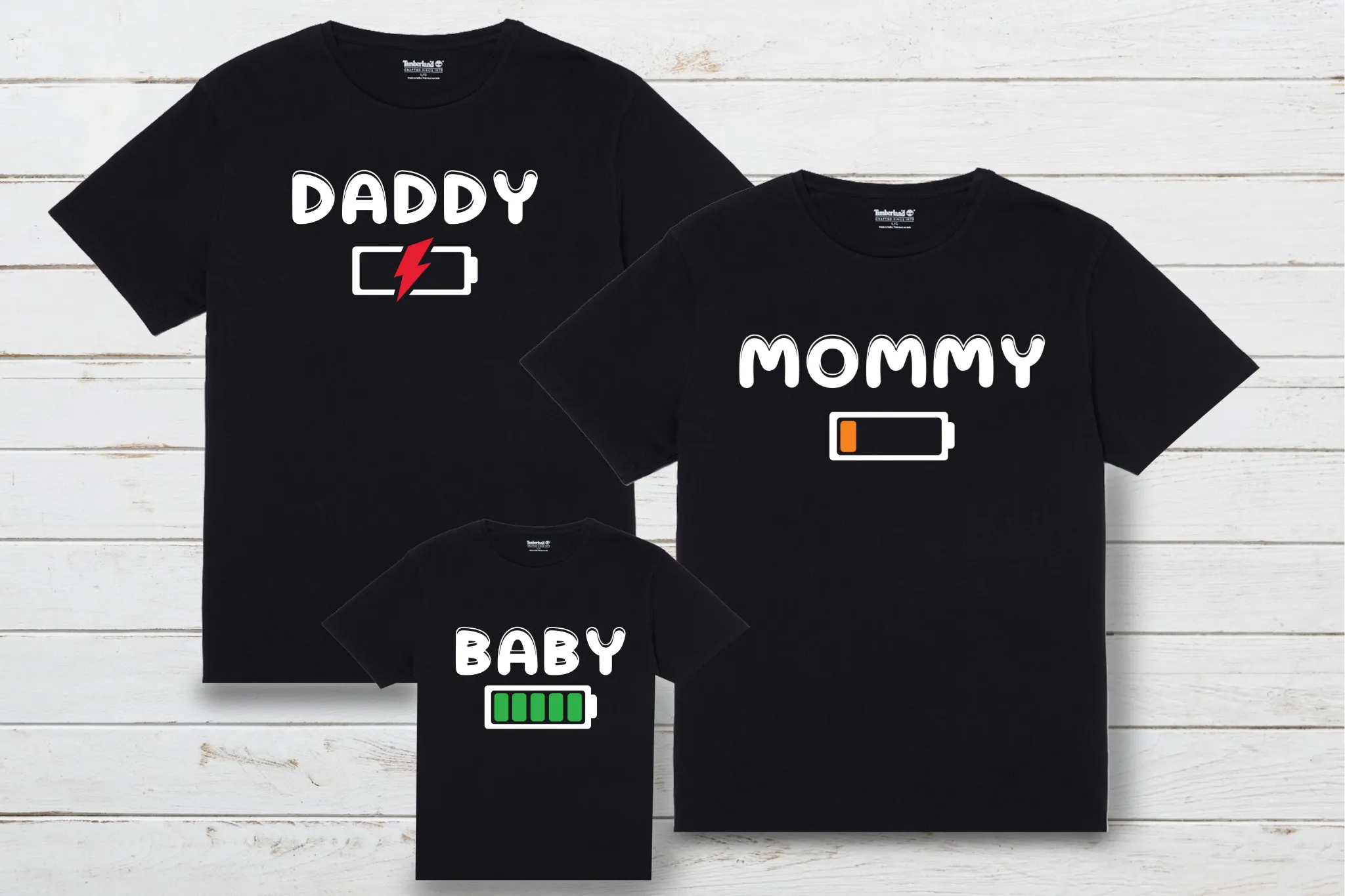Daddy has a Dead Battery | Black Unisex Heavy Cotton Tee