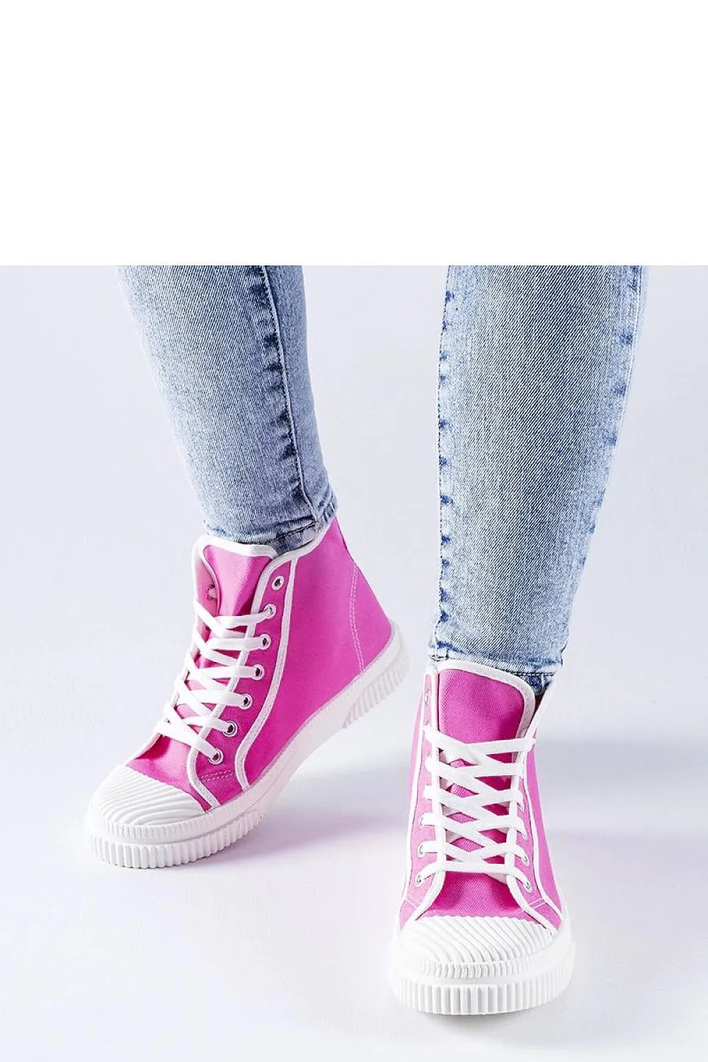 Dark pink high top sneakers