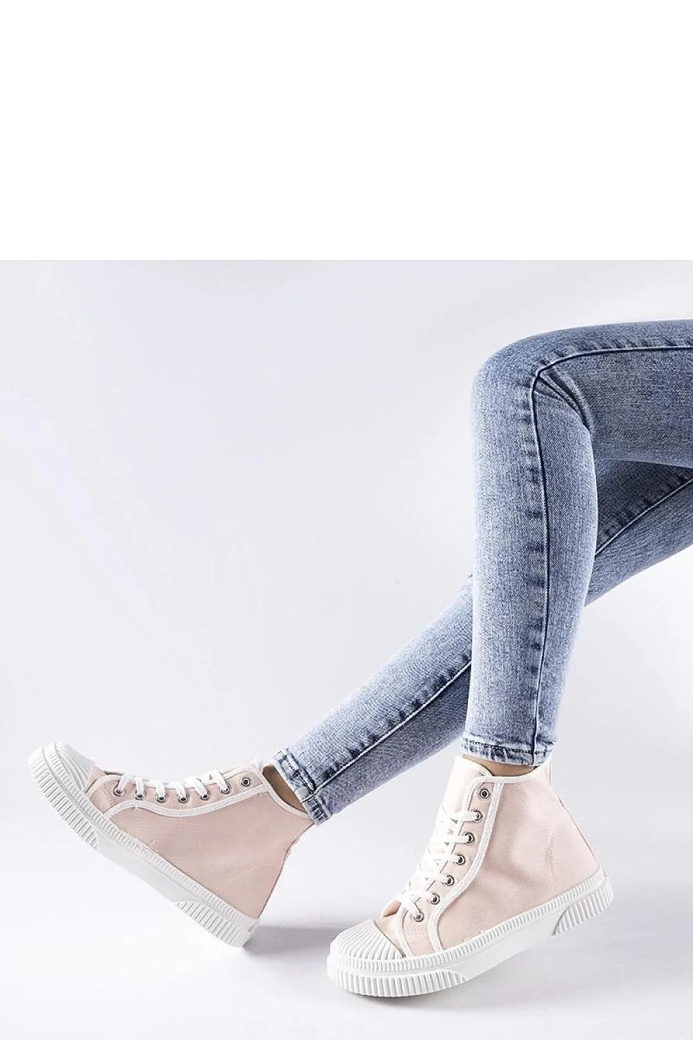 Dark pink high top sneakers