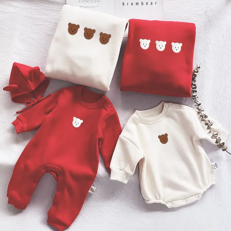 Family Matching Bear Bodysuit Sweatshirt
