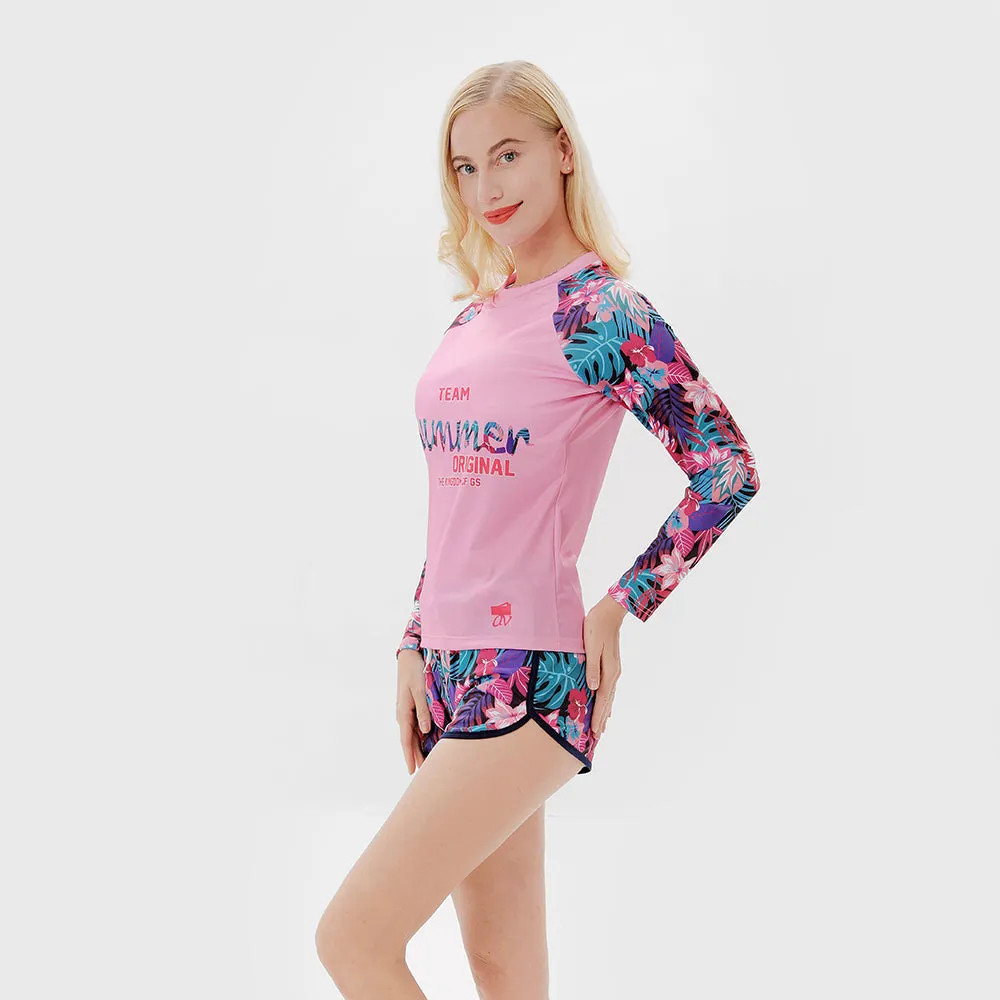 Family Matching Long Sleeve Team Summer Swimsuits