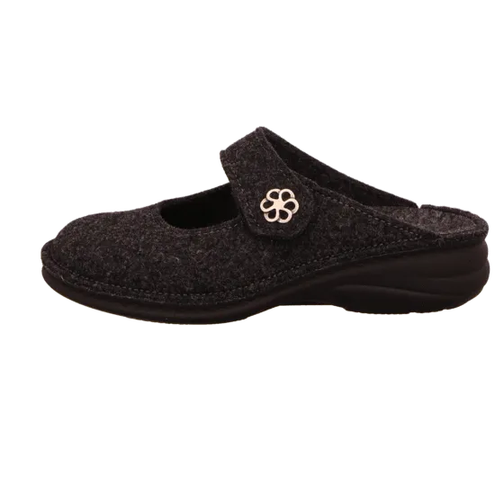 Finn Comfort Women's Brig Mary Jane Clogs- Antrazit