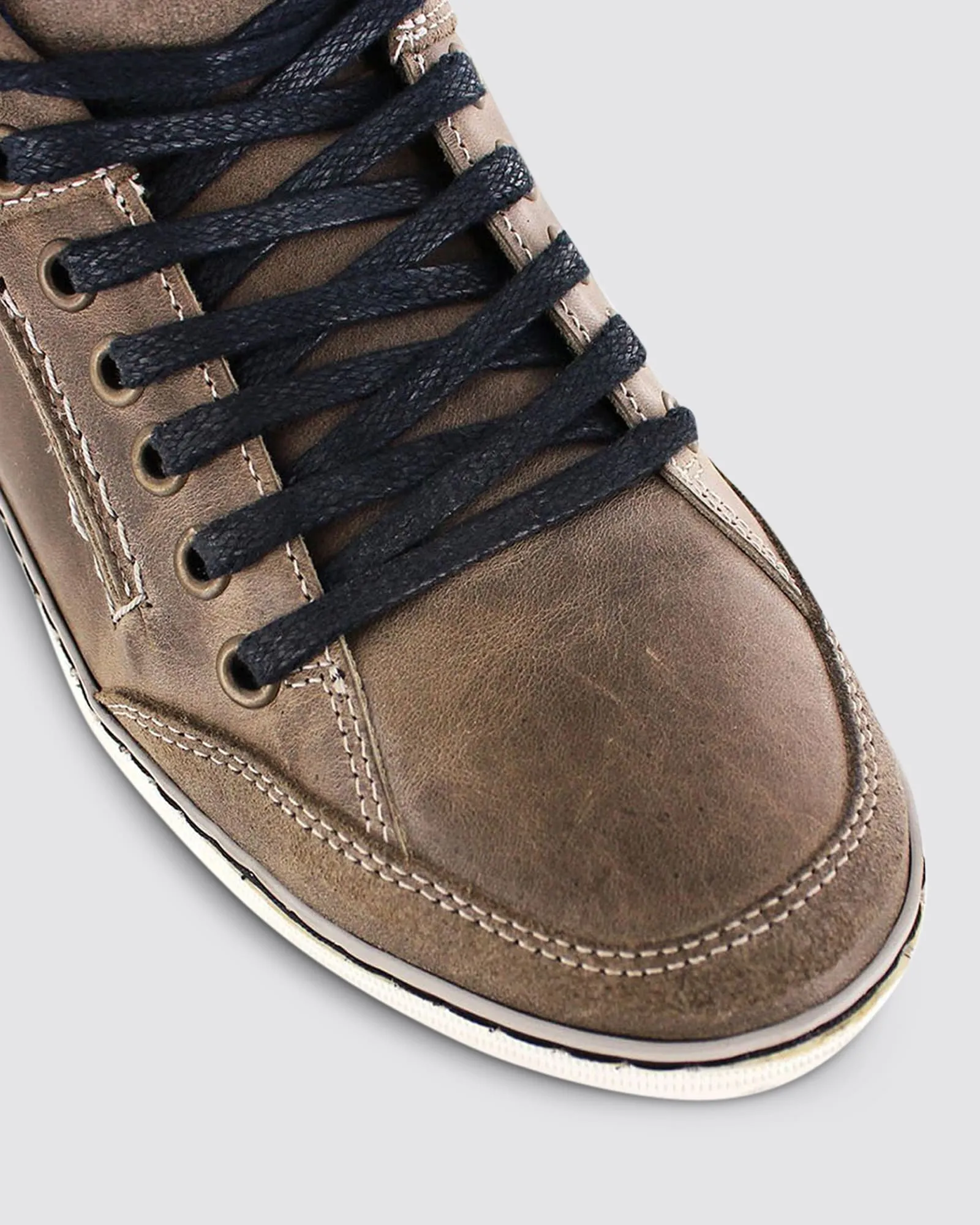 HARTWOOD SNEAKERS GREY LEATHER