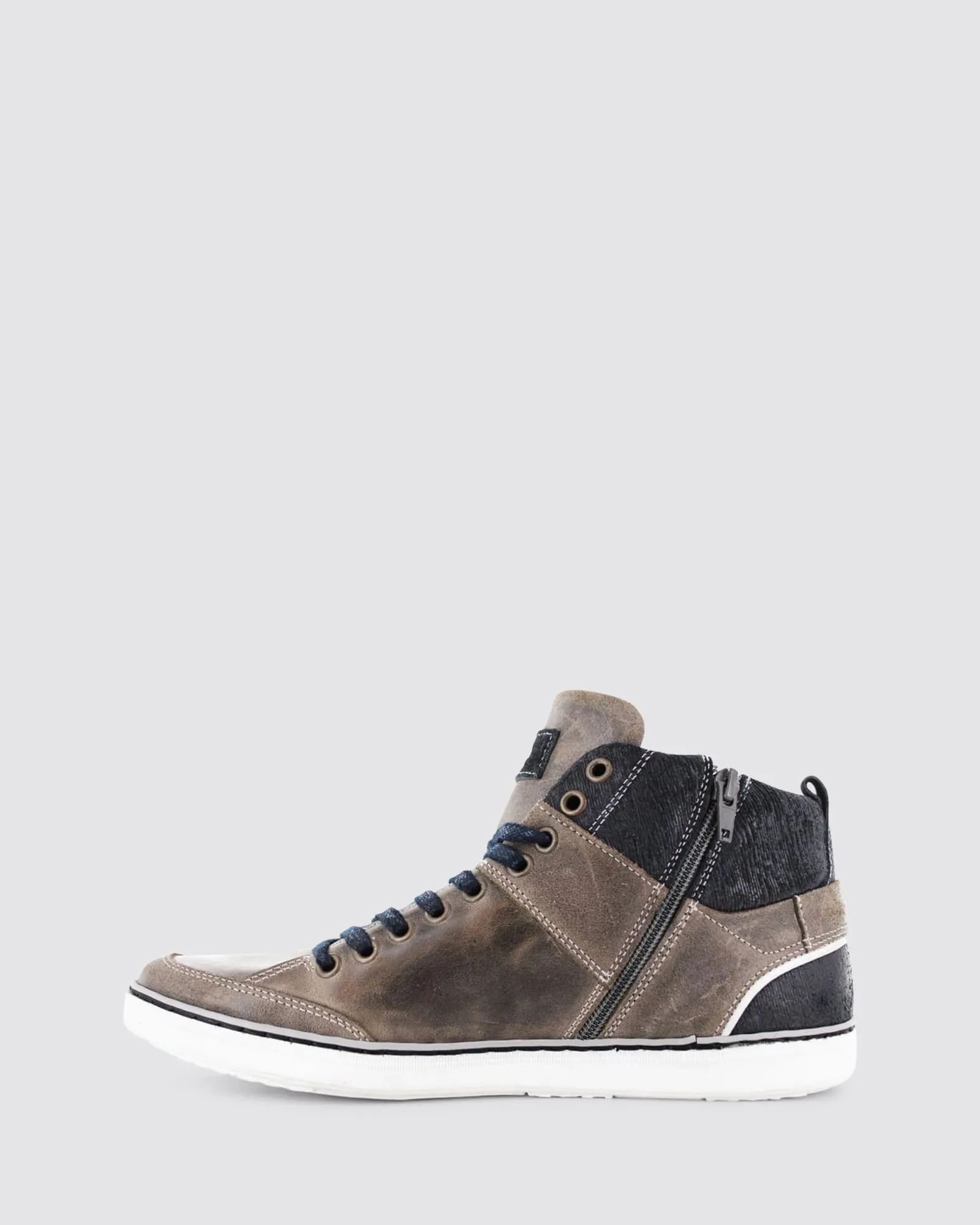 HARTWOOD SNEAKERS GREY LEATHER