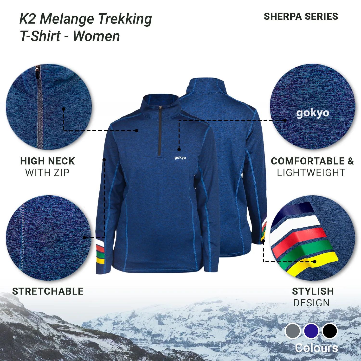 K2 Melange Trekking Tshirt - Women