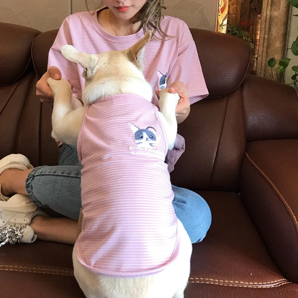 Matching Family Clothes For Pet And Owner Cartoon Puppy