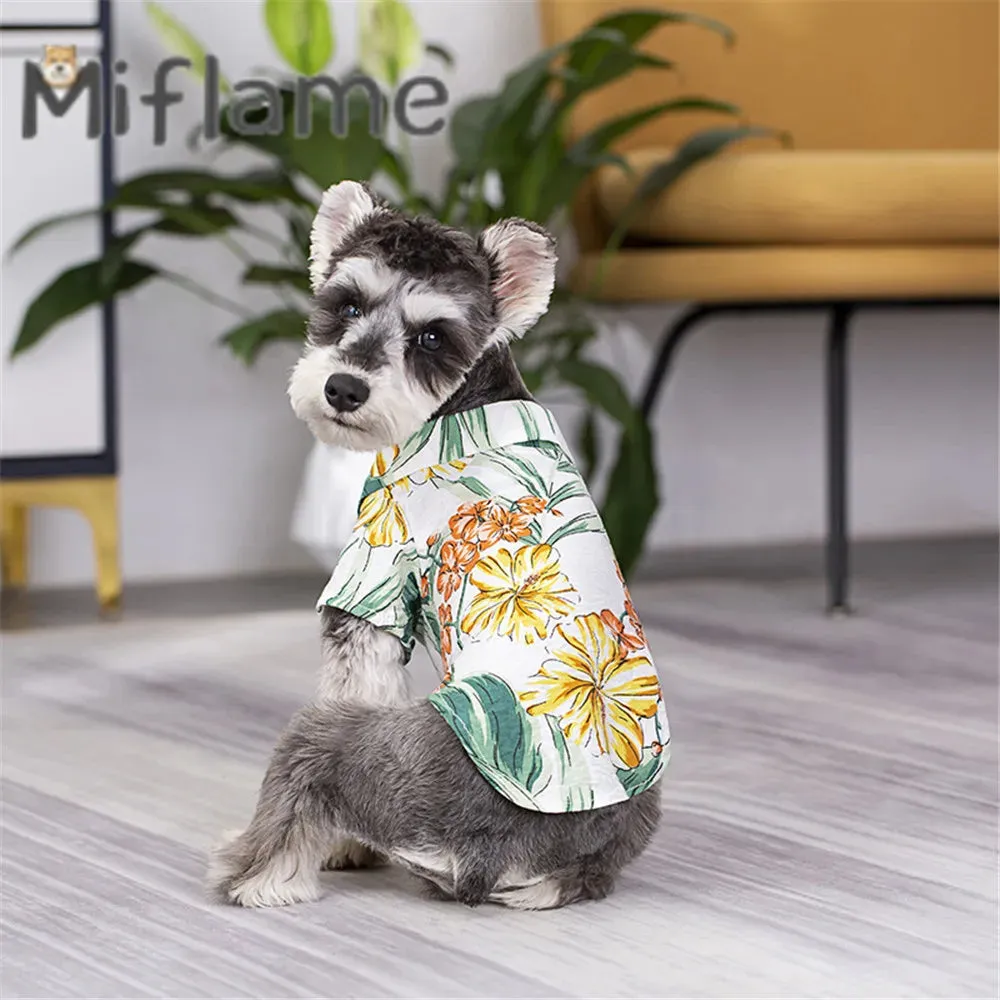 Matching Family Clothes For Pet And Owner Hawaii Beach Casual Shirt
