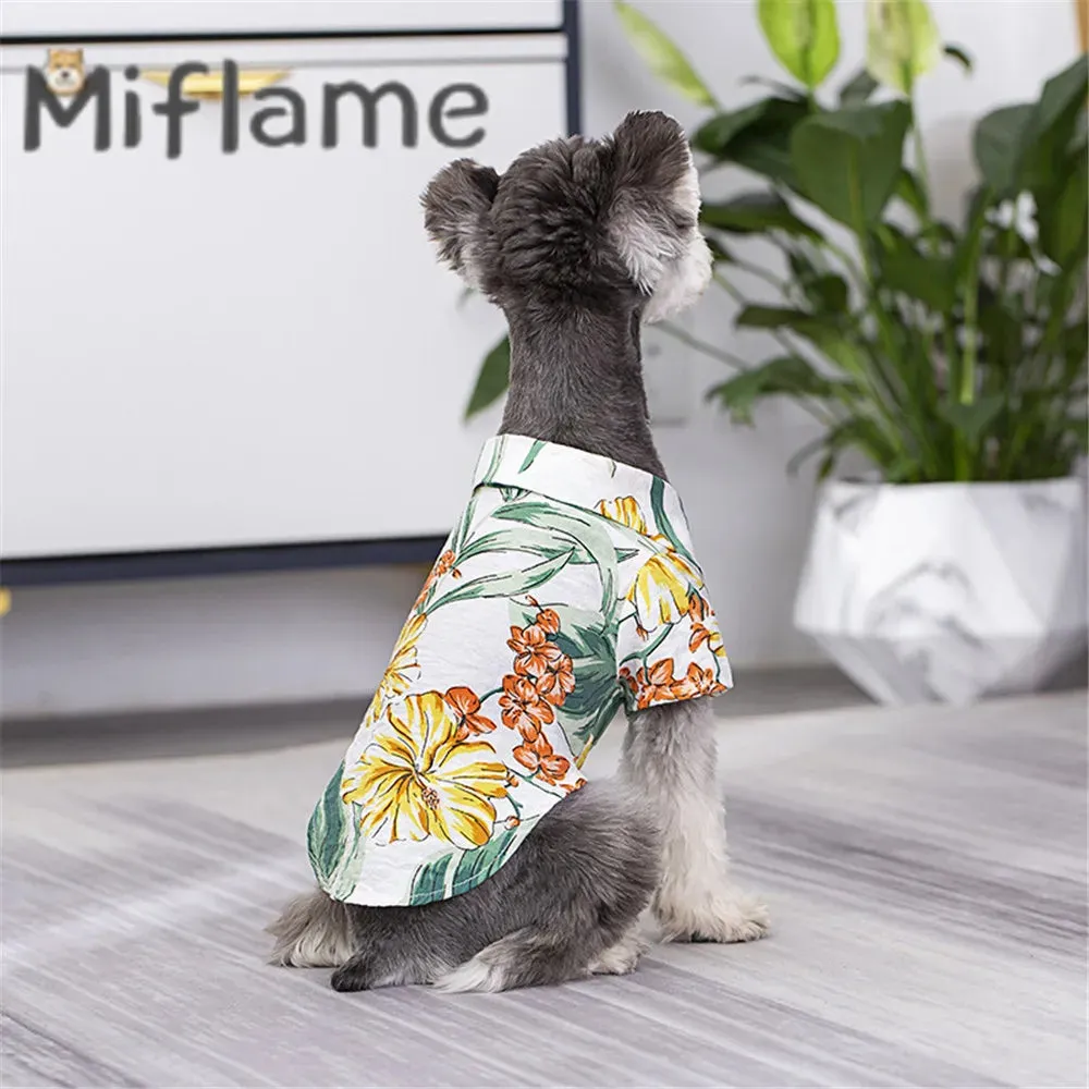 Matching Family Clothes For Pet And Owner Hawaii Beach Casual Shirt