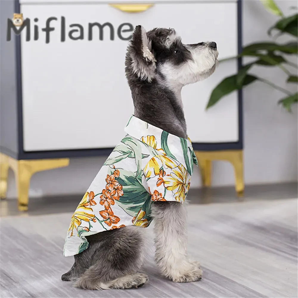 Matching Family Clothes For Pet And Owner Hawaii Beach Casual Shirt