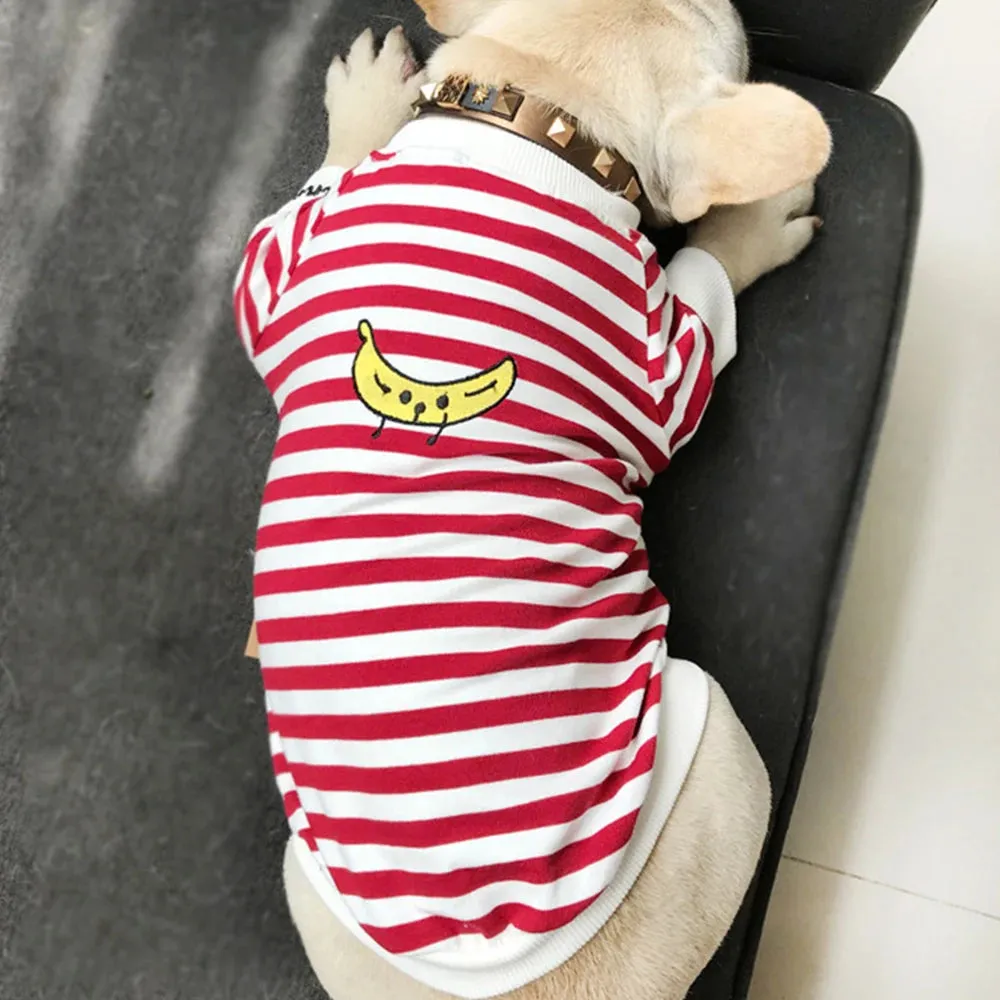Matching Family Clothes For Pet And Owner Simple Lines Pattern