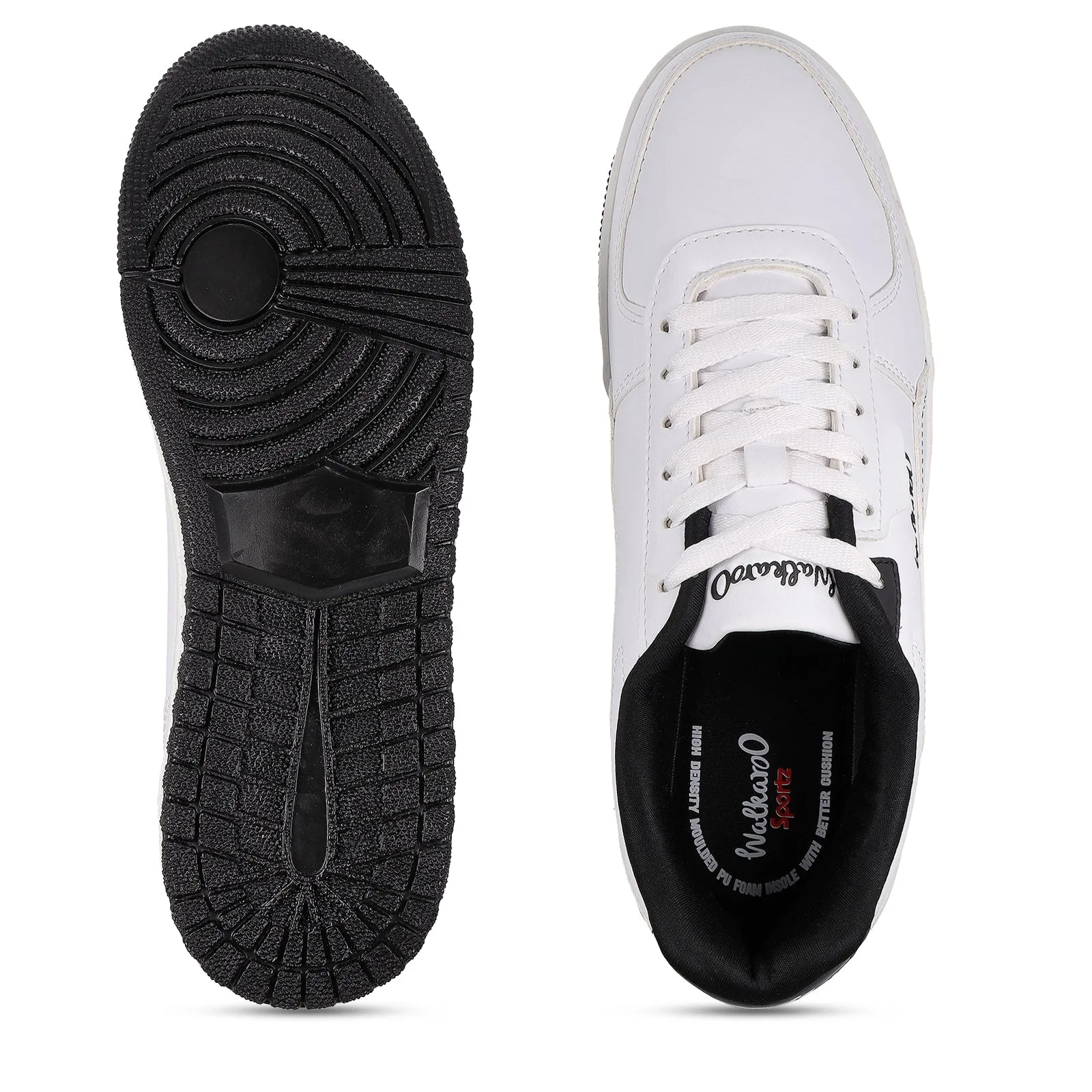 Men's Casual Sneakers - WY3461 White Black