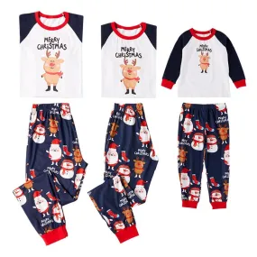 Merry Christmas Deer Print Family Matching Pajamas Set