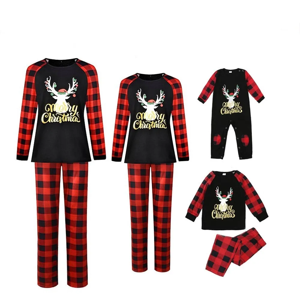 Merry Reindeer Family Matching Pajama Set