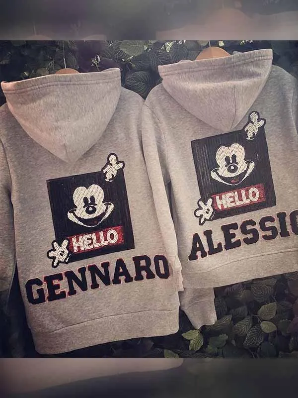 Mickey hooded parent-child jacket