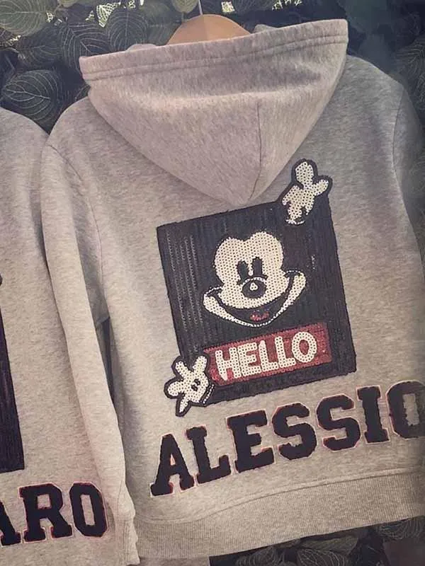 Mickey hooded parent-child jacket
