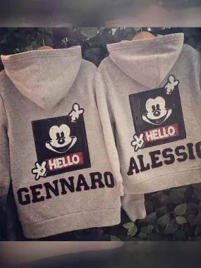 Mickey hooded parent-child jacket