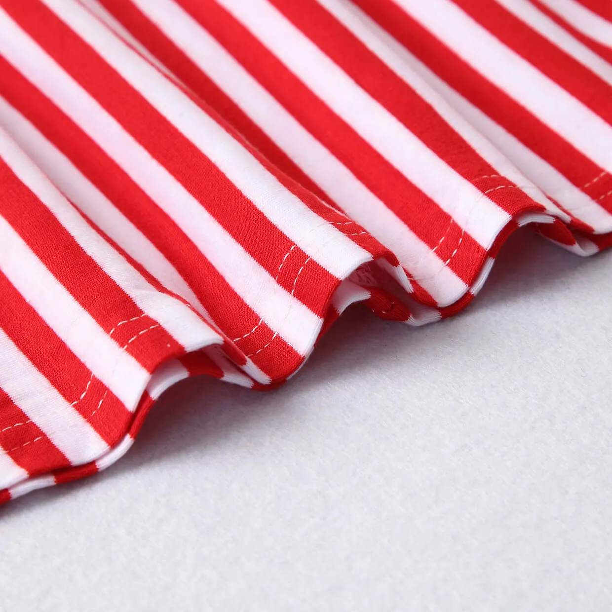 Mommy and Me-Mother Daughter Dresses Family Look Matching Outfits Summer Striped Dress