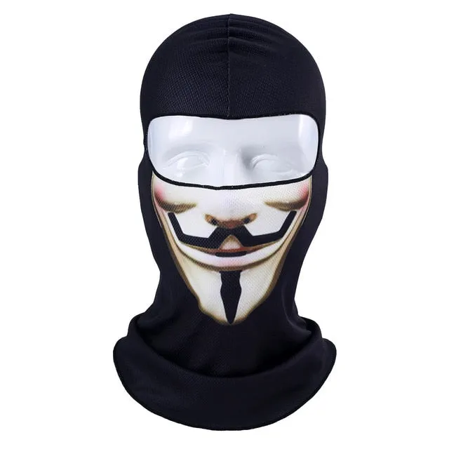 New Orc Clown Joker Balaclava Beanies Breathable Tactical Military Bicycle Airsoft Helmet Liner Hat Face Cover Cap Men Women