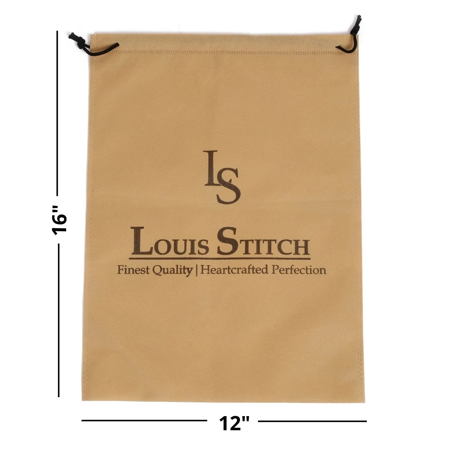 Non Woven Shoe Bag Pack Of  16 Beige Plain & See-Thru