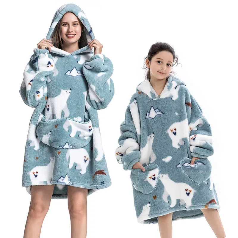 Oversized Family Matching Hoodie