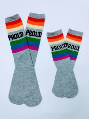 Pride Colors Matching Crew Socks