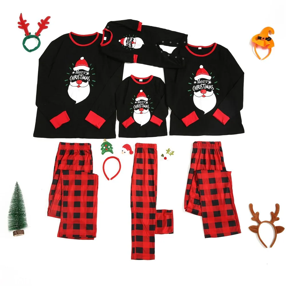 Santa Beard Family Matching Pajama Set