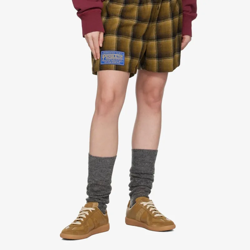 Snug Calf and Suede Sneakers