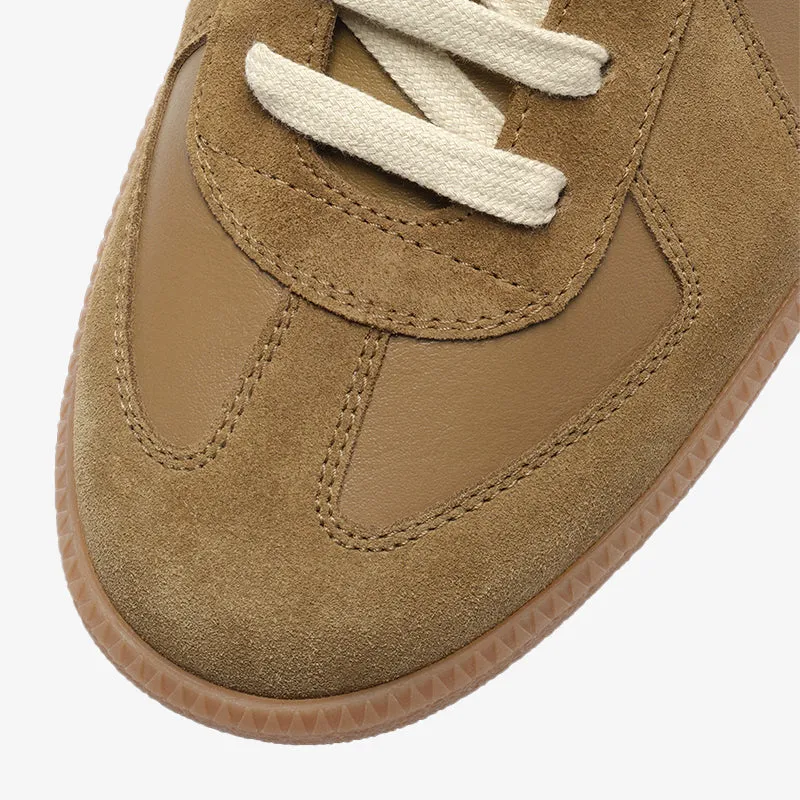 Snug Calf and Suede Sneakers