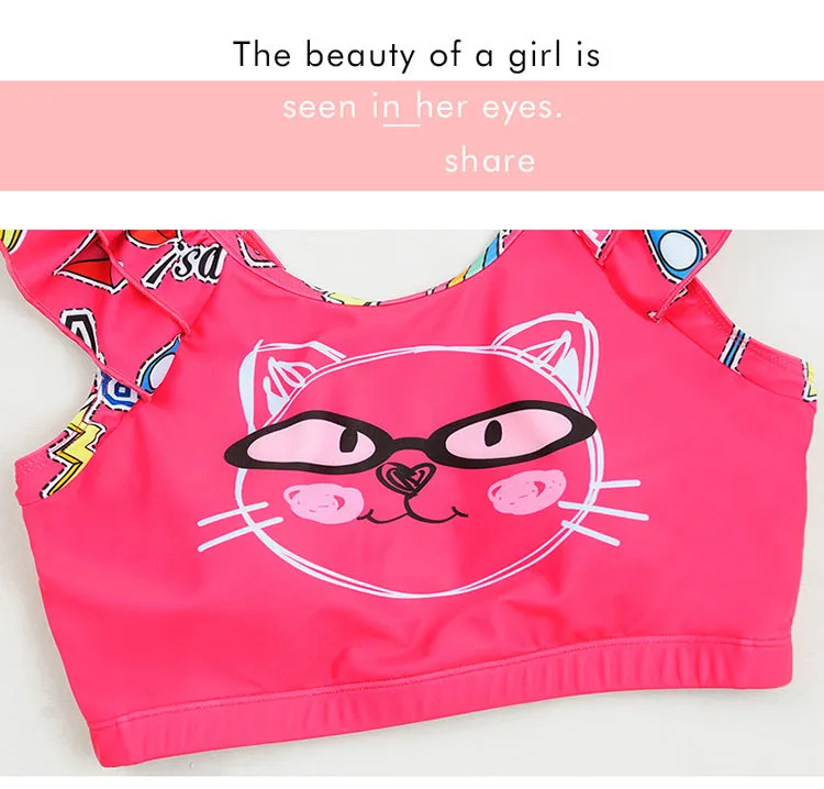 Swimsuit Parent-child split skirt for girls parent-child swimwear