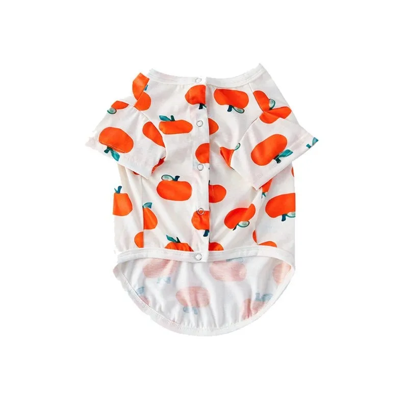 The Xmas Oranges Print Family Matching Pajama Set