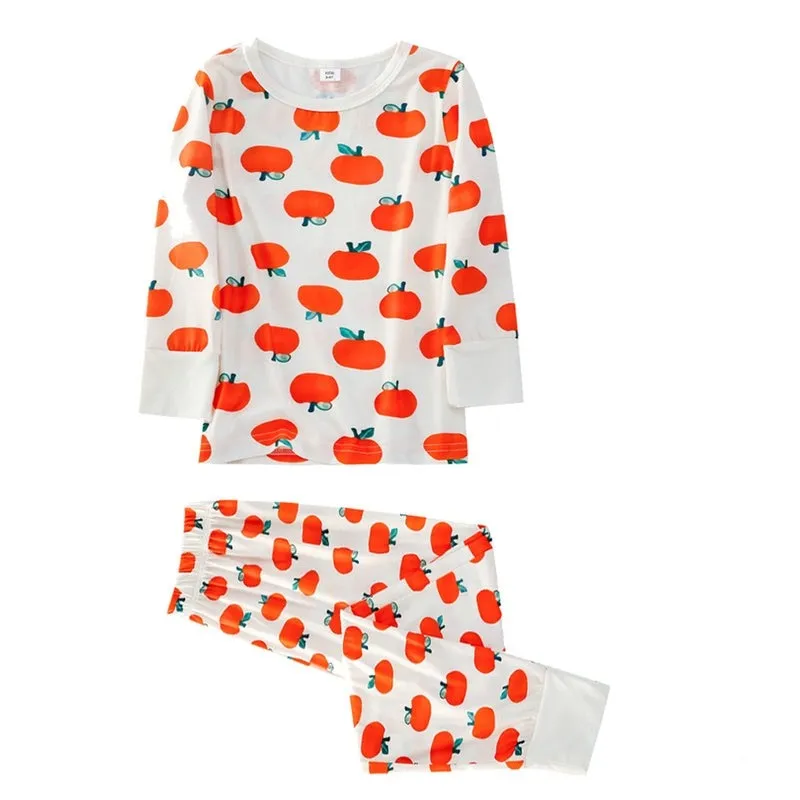 The Xmas Oranges Print Family Matching Pajama Set
