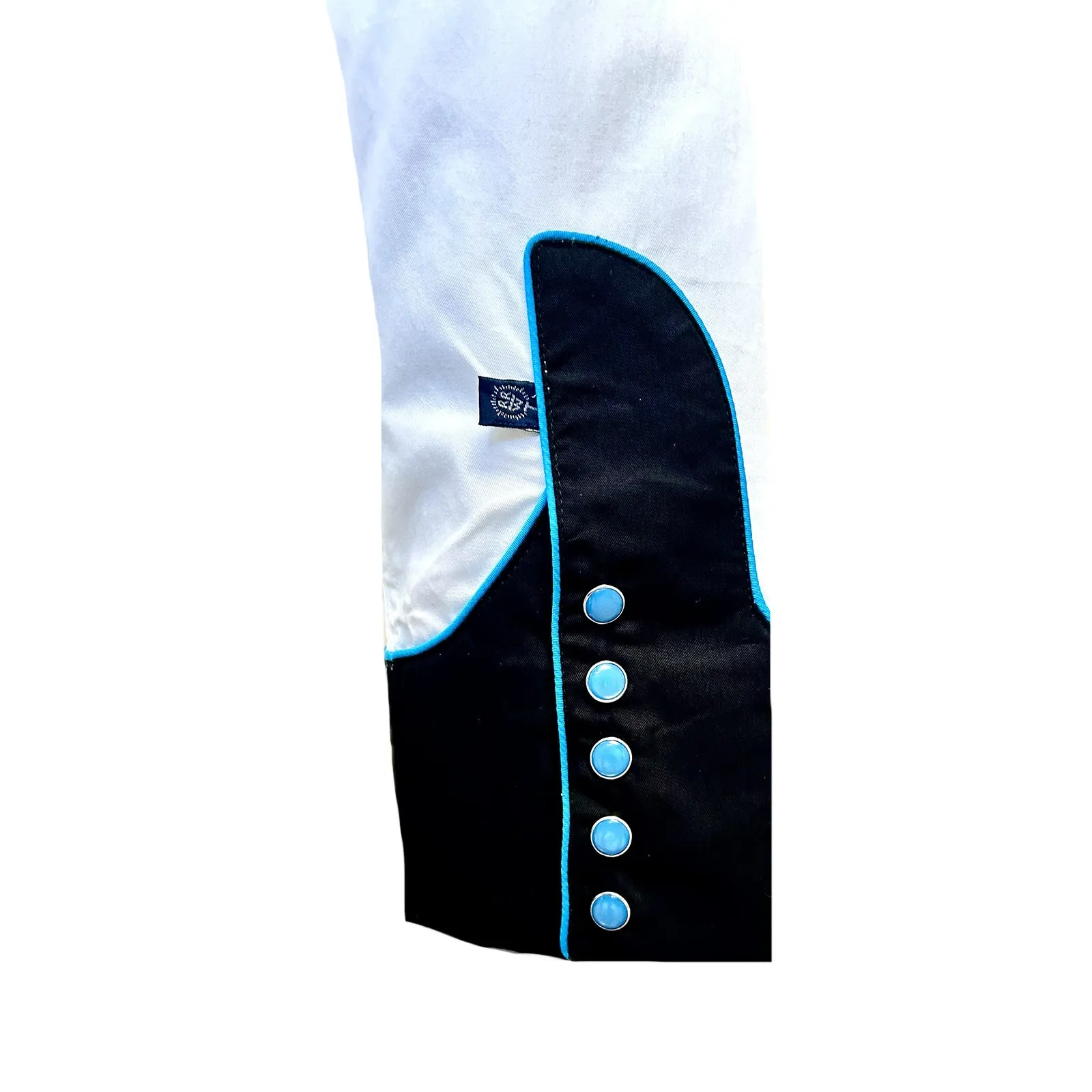 Women's Vintage Black Cactus & Stars Chain Stitch Embroidered Western Shirt
